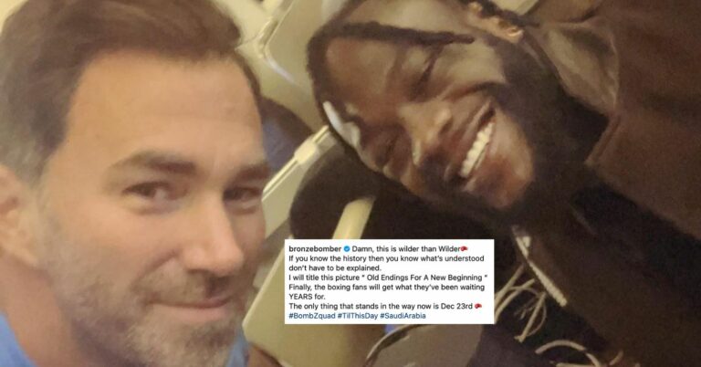 Deontay Wilder Ends Beef With Eddie Hearn And Says Only One Thing Can Stop AJ Fight