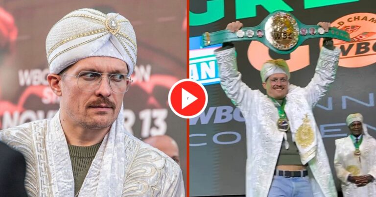 Usyk Taunts Tyson Fury With WBC Belt: “It’s Mine Now”