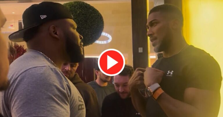 Anthony Joshua Tells Jarrell Miller “You Work For Me You Little B***h” In Full Heated Exchange