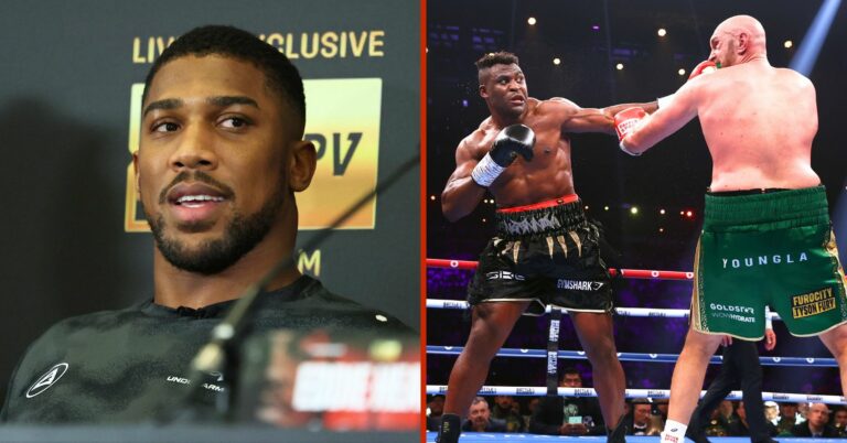 Anthony Joshua Reveals How He Scored Fury-Ngannou: “He Looked Like A Fat Slob”