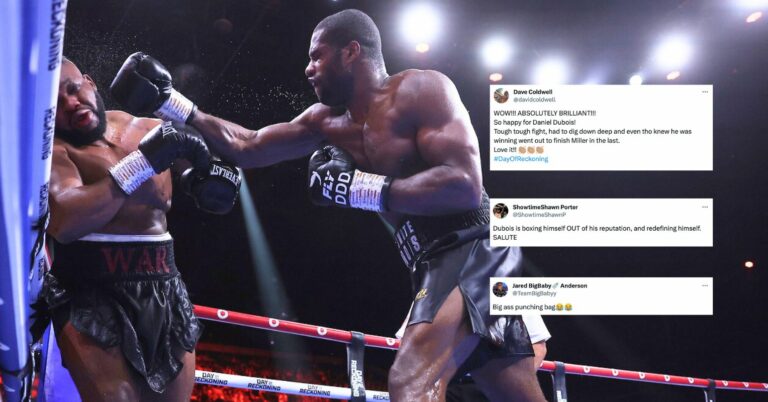 Boxing World Reacts To Daniel Dubois Stopping Jarrell Miller: “He Is Finished!”