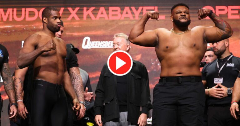 Huge Jarrell Miller Outweighs Daniel Dubois By Almost 100lbs Ahead Of Grudge Match