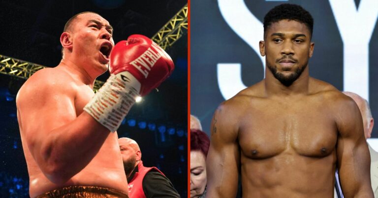 Zhilei Zhang Sends Anthony Joshua One-Word Warning On How Fight Would Go
