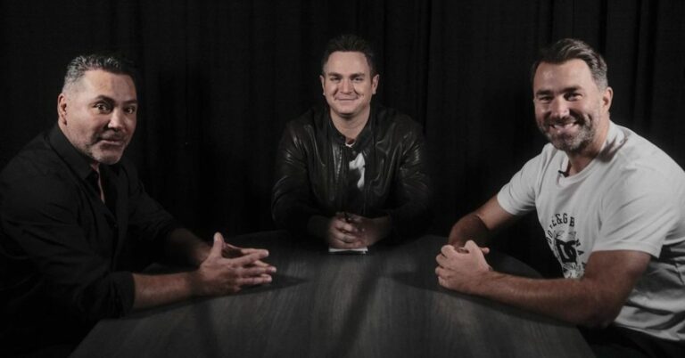 Eddie Hearn Jokes About Getting Restraining Order Against Oscar De La Hoya