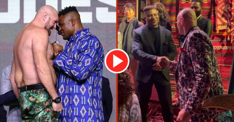 Tyson Fury And Francis Ngannou Cross Paths For The First Time Since Their Fight