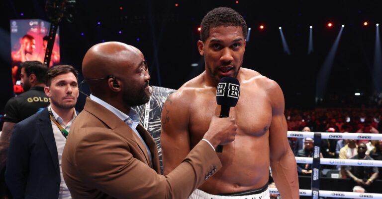 Anthony Joshua Names Date He Will Return For Next Fight