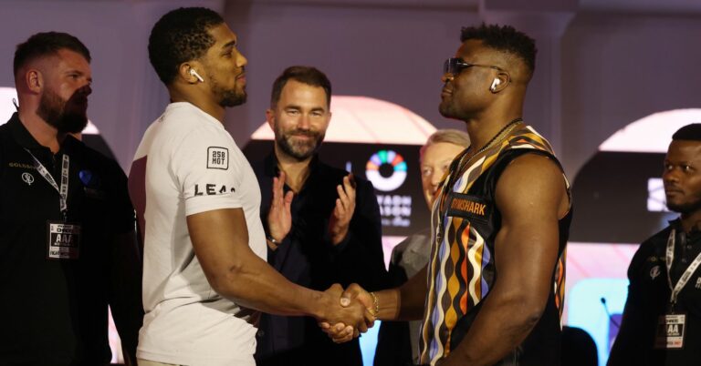 Former Anthony Joshua Rival Has Shock Ngannou Prediction: “AJ’s Going To Sleep For Two Days.”
