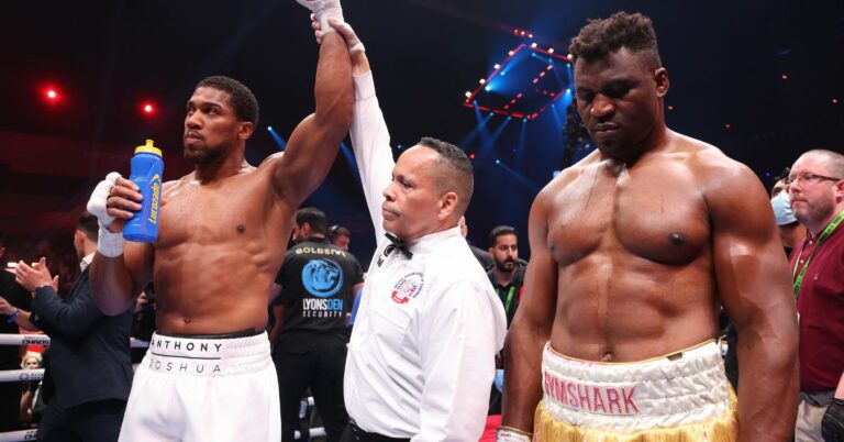 Anthony Joshua’s Trainer Discusses Francis Ngannou Knockout: “He Sold Him Down The River”