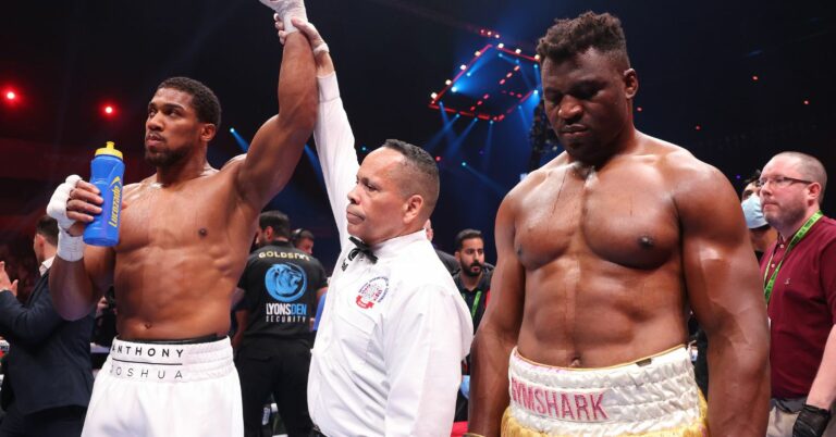 Francis Ngannou Reveals Bizarre Excuse For Anthony Joshua Knockout Loss