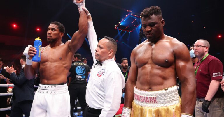 Francis Ngannou Reacts To Anthony Joshua Knockout Defeat: “I Let You All Down”