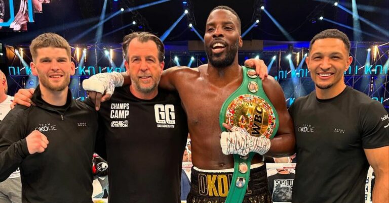 Lawrence Okolie vacates his title to move up a division