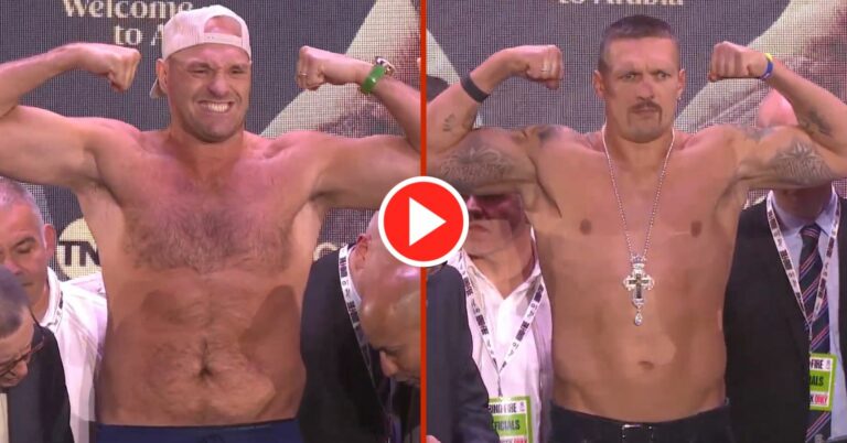 Tyson Fury vs. Oleksandr Usyk Weigh-In Results As Shock Weights Revealed
