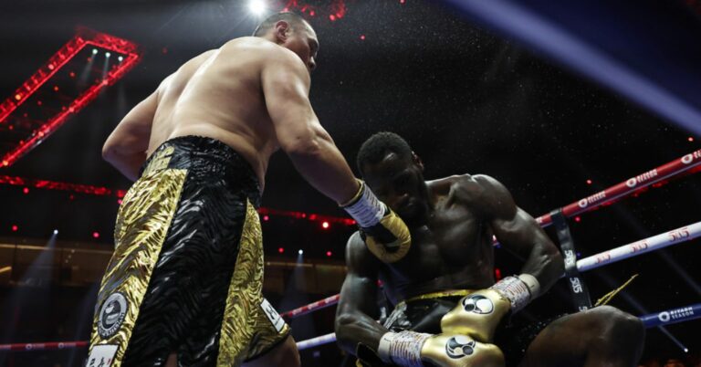 Zhilei Zhang Knocks Out Deontay Wilder As Queensberry Whitewash Matchroom 10-0
