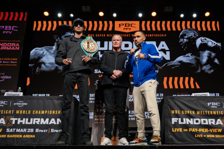 Keith Thurman Warns Sebastian Fundora: ‘When He Goes Down, He’ll Realize What a Legend Is’