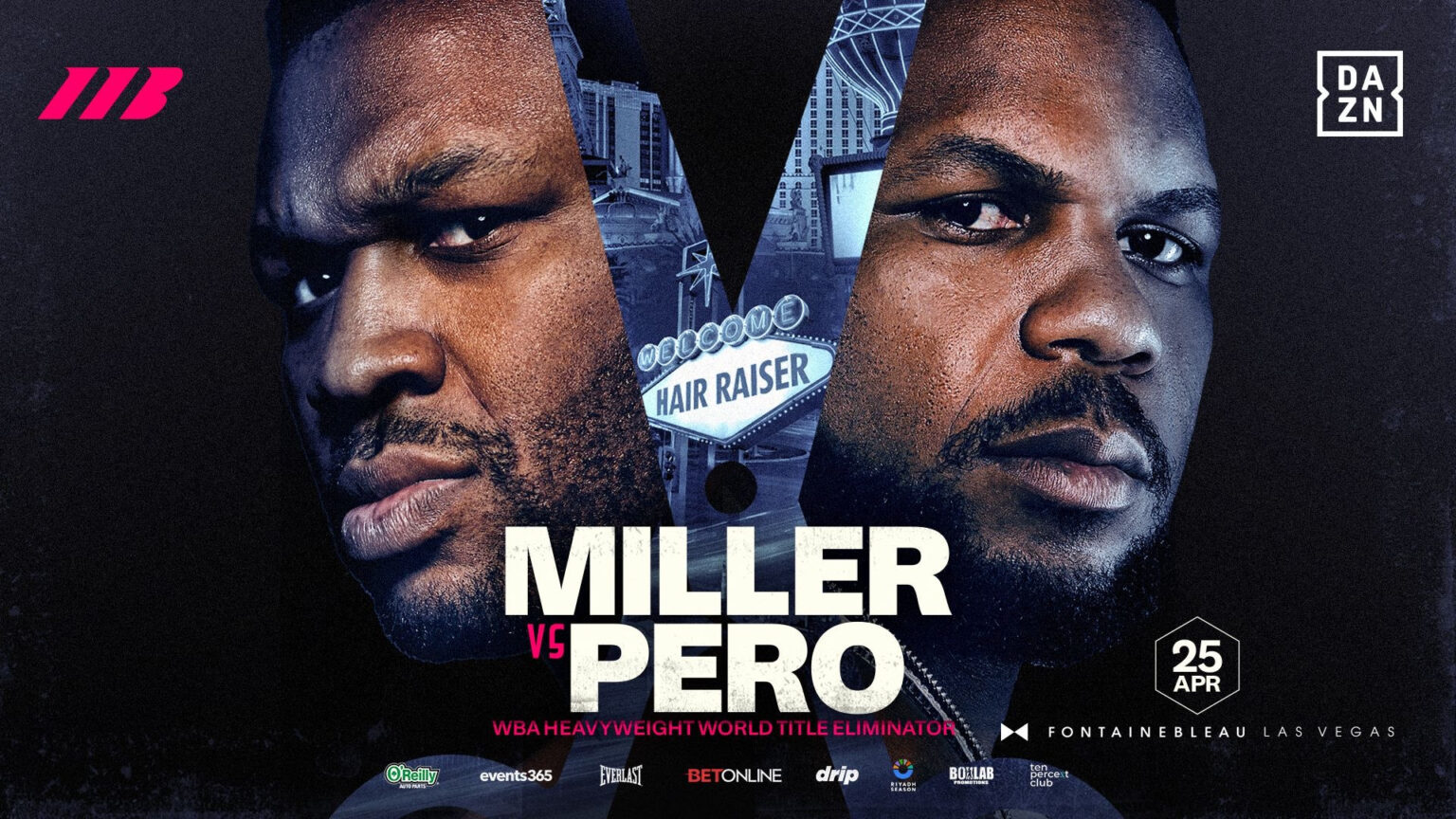 Jarrell Miller vs. Lenier Pero Confirmed for WBA Eliminator in Las Vegas on April 25
