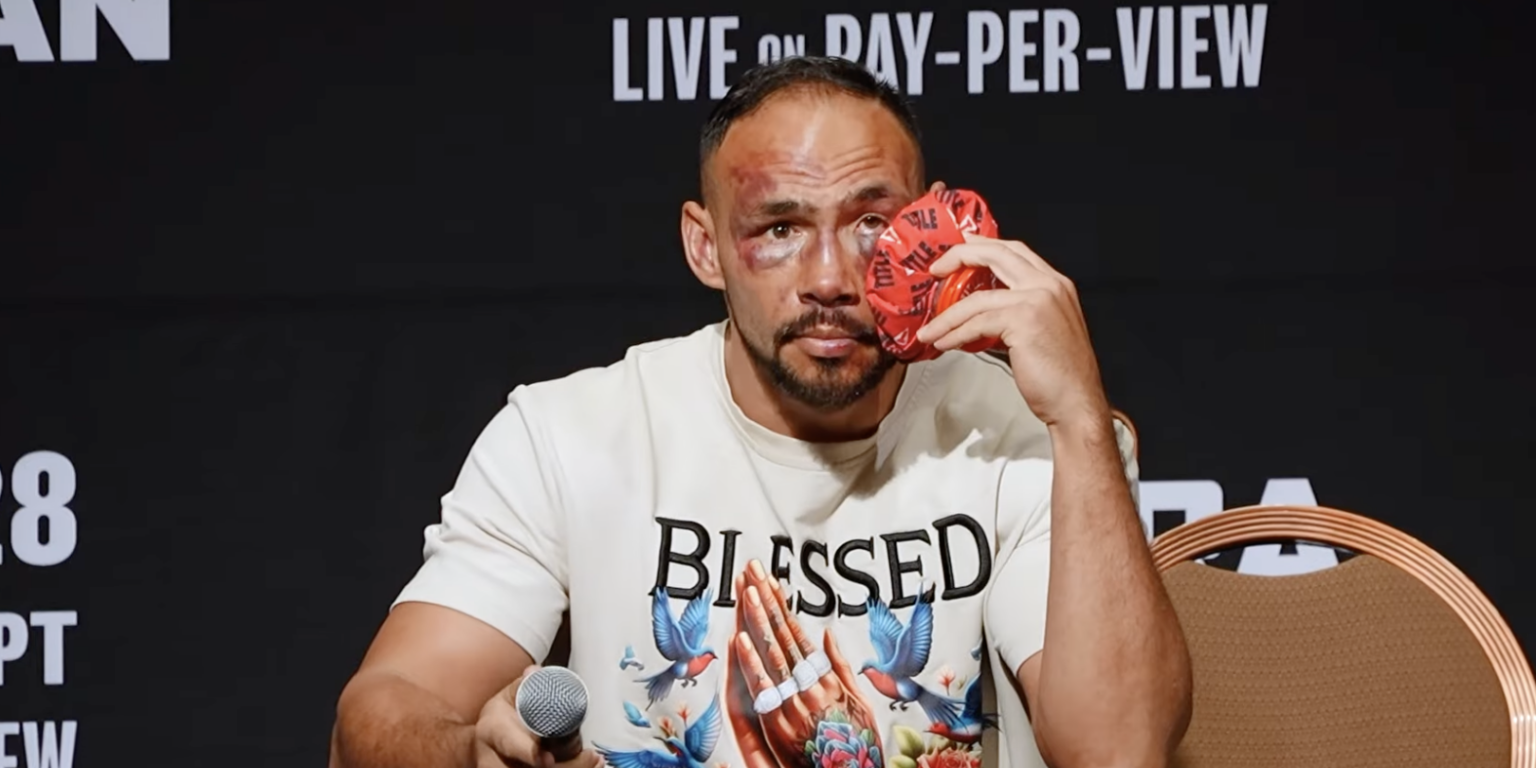 Keith Thurman Bemoaned Early Stoppage Despite Grotesque Bruising at Post-Fight Presser