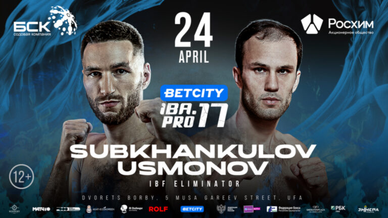 Artur Subkhankulov and Bakhodur Usmonov Collide in IBF Eliminator on April 24